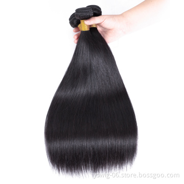 Raw Mink Brazilian Human Hair Bundles With Lace Frontal Closure Cheap Grade 10A Virgin Cuticle Aligned Human Hair Extension